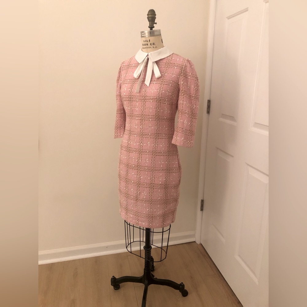 Alexia Admor Pink Plaid Dress